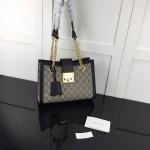 Gucci Padlock small GG shoulder bag black 498156