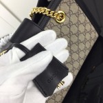 Gucci Padlock small GG shoulder bag black 498156