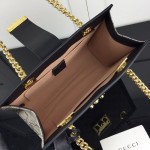 Gucci Padlock small GG shoulder bag black 498156