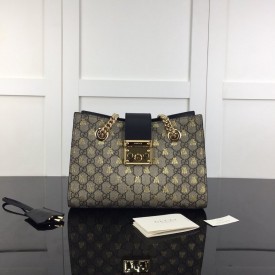 Replica Gucci Padlock small GG bees shoulder bag