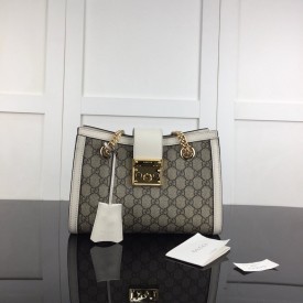 Gucci Padlock small GG shoulder bag white 498156