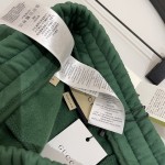 Gucci Cotton Jersey Hooded Sweatshirt Tracksuit Green 768444