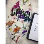 Gucci Logo Floral Print Swimsuit