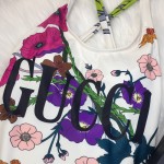 Gucci Logo Floral Print Swimsuit