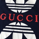 adidas x Gucci cotton jersey T-shirt Blue