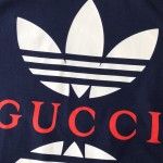 adidas x Gucci cotton jersey T-shirt Blue