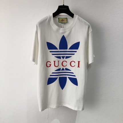 adidas x Gucci cotton jersey T-shirt White