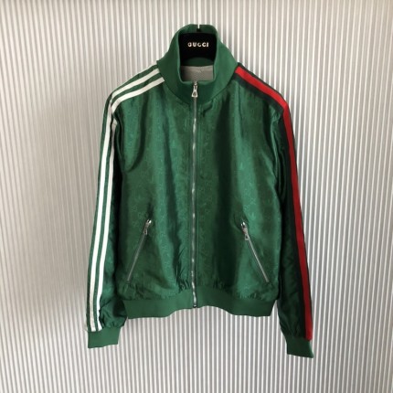 adidas x Gucci GG Trefoil jacquard jacket