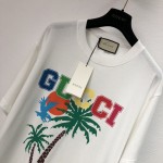 Gucci Cotton jersey T-shirt with Gucci palms