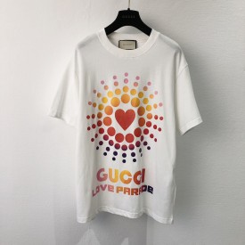 Cotton T-shirt with 'Gucci Love Parade'