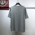 Donald Duck print cotton linen T-shirt Grey