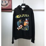 Disney x Gucci Donald Duck Hooded Sweatshirt Black