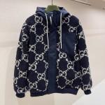 Gucci GG fuzzy fabric jacquard jacket ‎771121