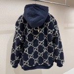 Gucci GG fuzzy fabric jacquard jacket ‎771121