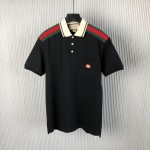 Gucci Cotton polo with Interlocking G Black ‎737656