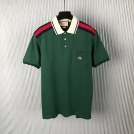 Replica Gucci Cotton polo with Interlocking G