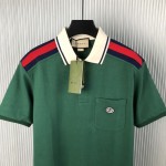 Gucci Cotton polo with Interlocking G Green ‎737656