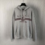 Gucci Cotton jersey hooded sweatshirt Grey ‎788771