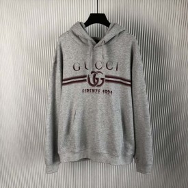 Gucci Cotton jersey hooded sweatshirt Grey ‎788771