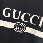 Gucci Oversize T-shirt with Gucci Logo Black 457095