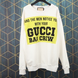 Gucci 100 cotton sweatshirt off white