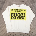 Gucci 100 cotton sweatshirt off white