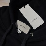 Gucci Oversize Hoodie with Classic Gucci logo Black