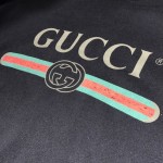 Gucci Oversize Hoodie with Classic Gucci logo Black