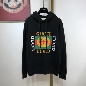 Gucci Oversize Sweatshirt with Gucci Logo Black