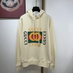 Gucci Oversize Sweatshirt with Gucci Logo Off White