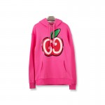 Gucci Hooded sweatshirt with GG apple print Rose