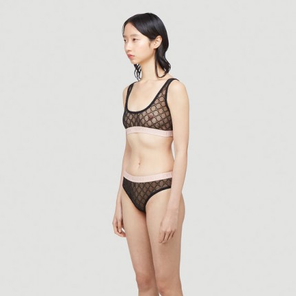 Gucci Bikini Split with GG Canvas Black