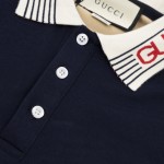 Gucci Cotton jersey polo shirt ‎727906 Blue