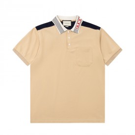 Gucci Cotton jersey polo shirt ‎727906 Camel