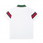 Gucci Cotton jersey polo shirt ‎with web 713997 White