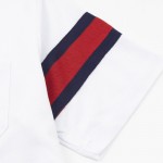 Gucci Cotton jersey polo shirt ‎with web 713997 White