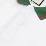 Gucci Cotton jersey polo shirt ‎with web 713997 White