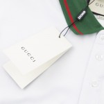 Gucci Cotton jersey polo shirt ‎with web 713997 White