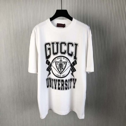 Gucci Cotton jersey printed T-shirt White 798115