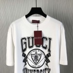 Gucci Cotton jersey printed T-shirt White 798115