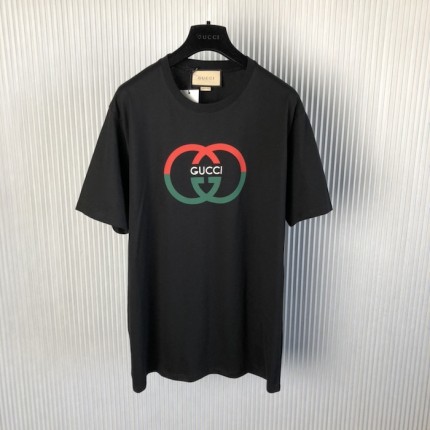 Gucci Cotton jersey printed T-shirt Black ‎771758