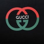 Gucci Cotton jersey printed T-shirt Black ‎771758