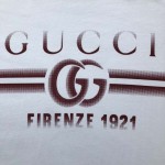 Gucci Cotton jersey T-shirt with Gucci print ‎785345