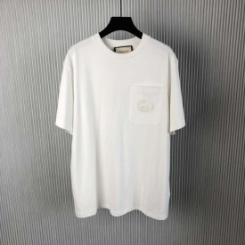 Gucci Cotton jersey T-shirt with patch White 774347