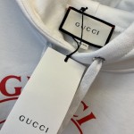 Gucci disk print oversize sweatshirt hoodie white 