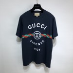 Gucci Firenze 1921 T-shirt ‎616036 Dark Blue