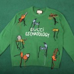 Gucci Freya Hartas animal wool sweater Green