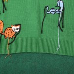 Gucci Freya Hartas animal wool sweater Green