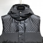 Gucci GG canvas Coat Vest Black/Black