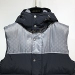 Gucci GG canvas Coat Vest Black/Silver